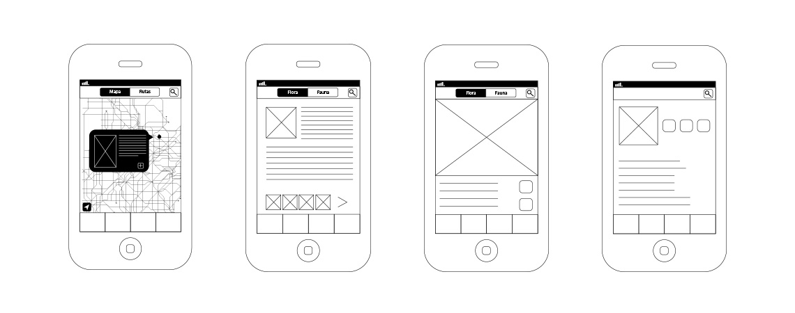 Lenga app wireframes