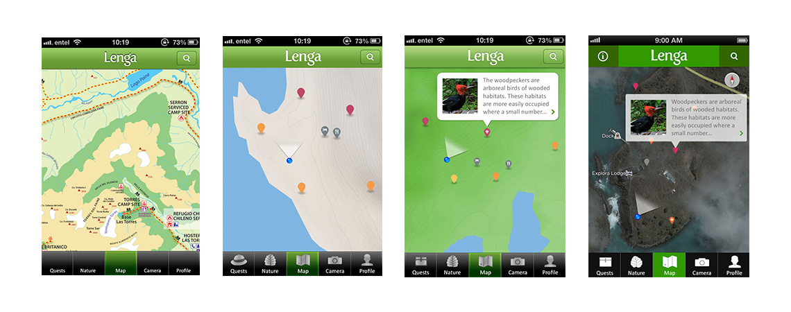 Lenga app design evolution